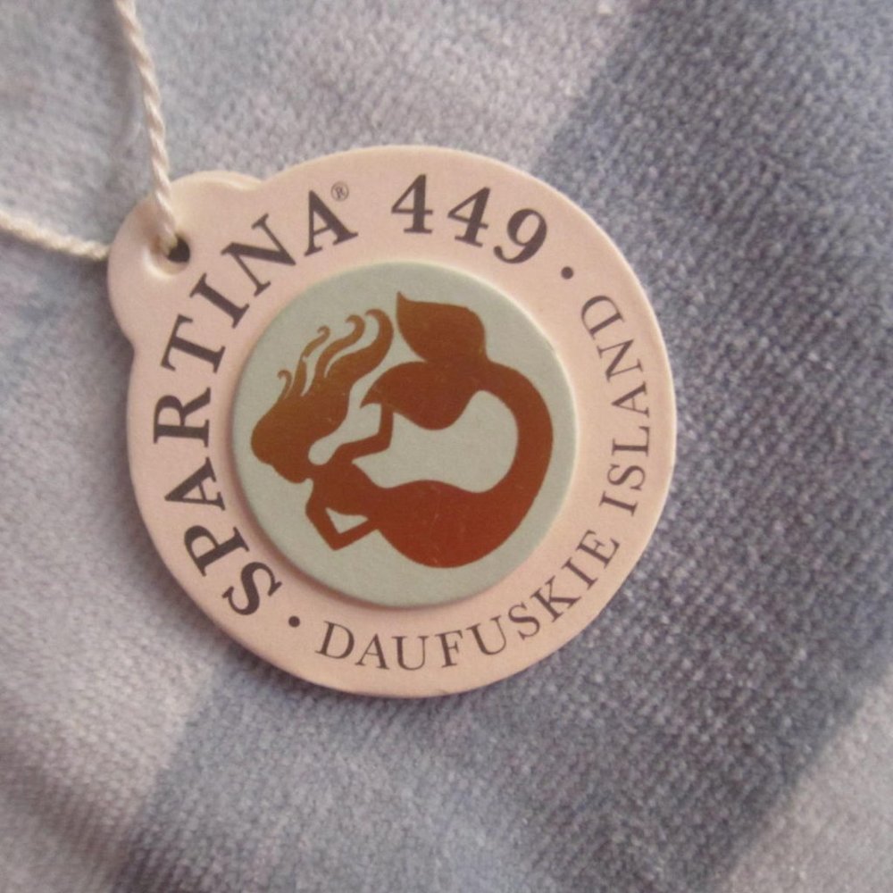 Spartina 449 Blue Crab Beach Towel--Huge 37"x70"--Thick and Beautiful--New - Picture 4 of 6